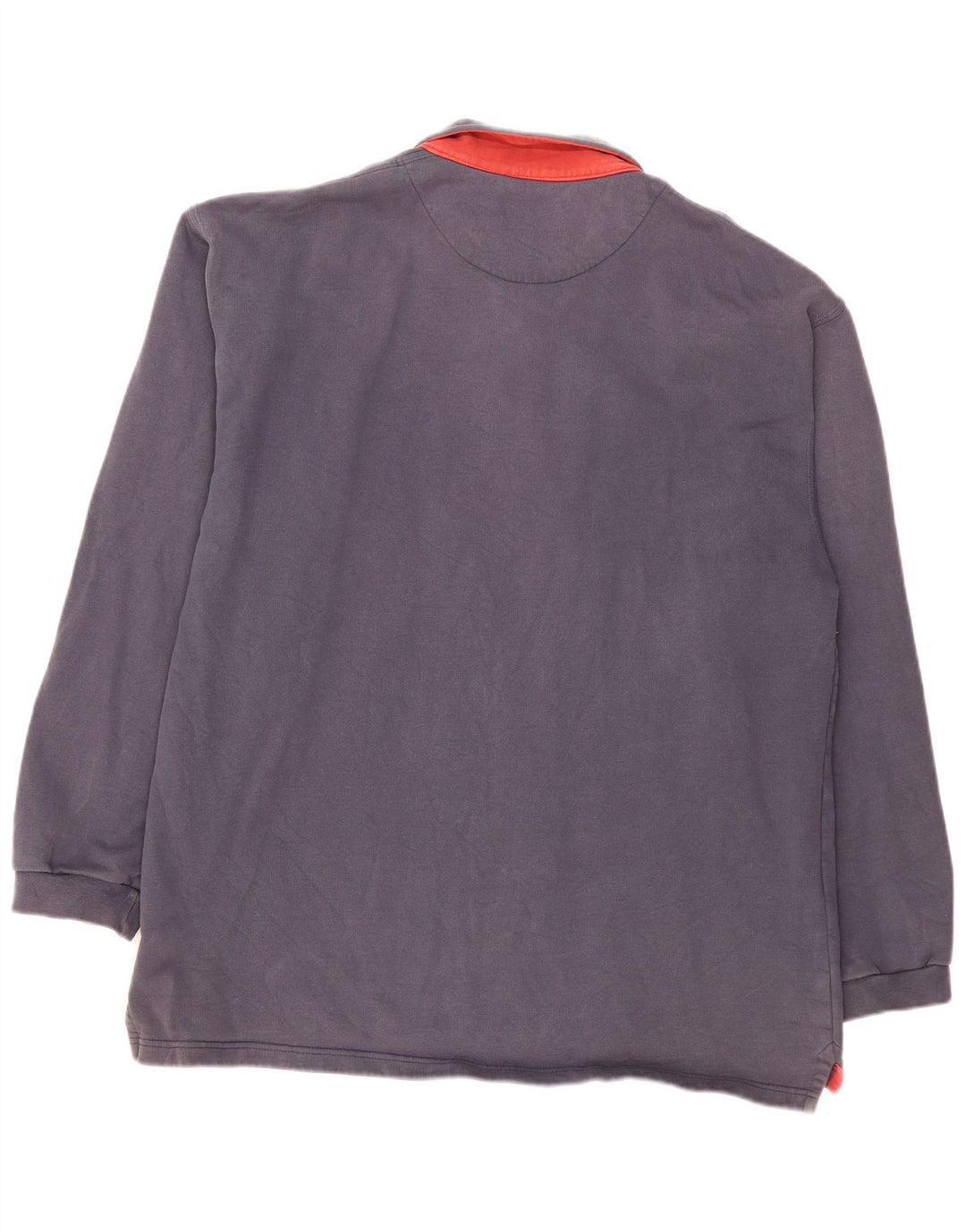 Męska koszulka polo z długim rękawem FAT FACE XL, granatowa, bawełniana