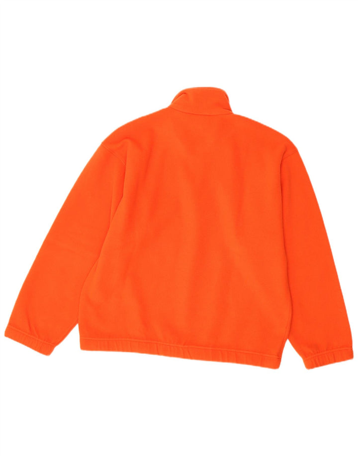 Męski sweter polarowy Sergio Tacchini z zamkiem błyskawicznym, mały, pomarańczowy poliester