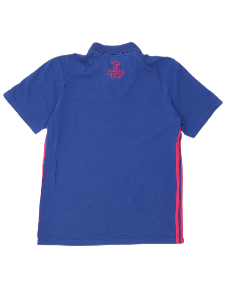 Męska koszulka polo Adidas Graphic Medium Blue Cotton
