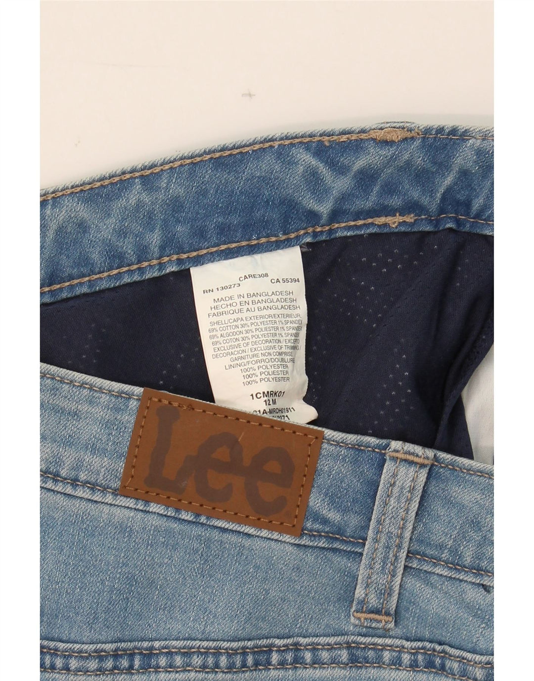 LEE Womens Regular Fit Denim Skirt US 12 Large W32  Blue Cotton Vintage Lee and Second-Hand Lee from Messina Hembry 