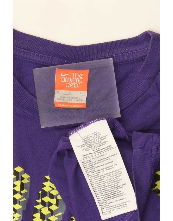 Męski T-shirt Nike Regular Graphic Top, mały, fioletowy, bawełniany
