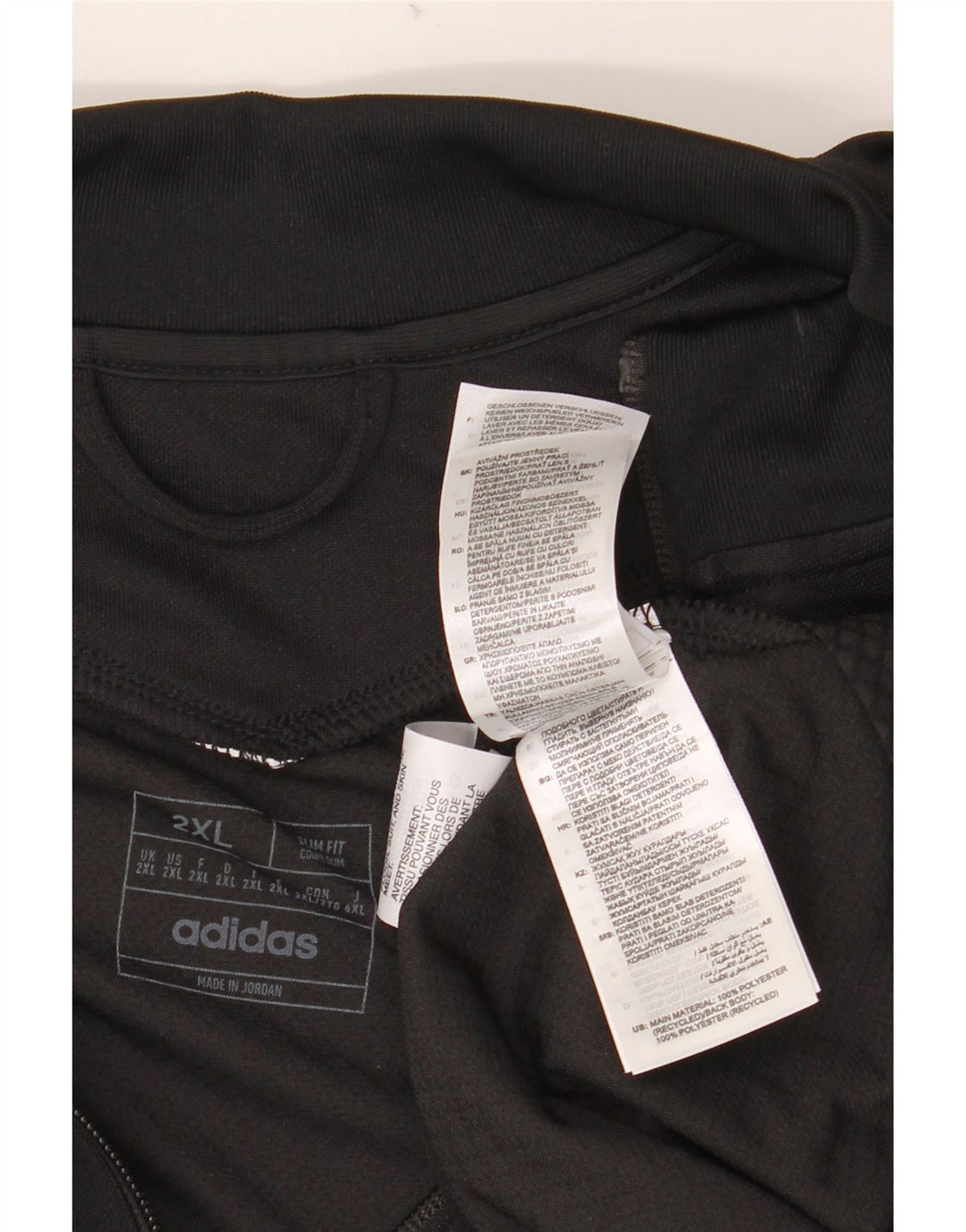 Męska kurtka dresowa Aeroready Slim Fit ADIDAS 2XL, czarna, poliester