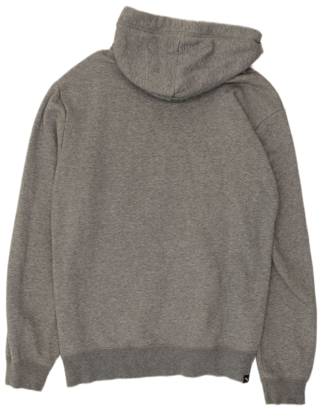 Męski sweter z kapturem Puma z grafiką, średnioszary, bawełniany