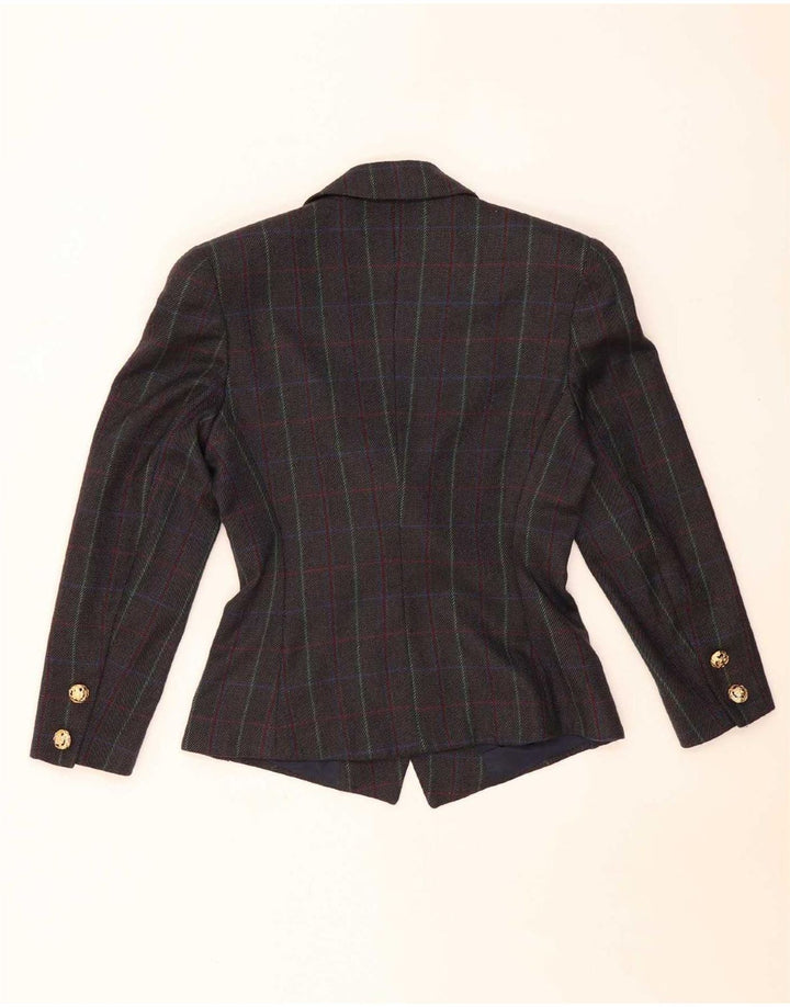 Vintage damski zestaw dwuczęściowych spódnic IT 42 Medium W26 w brązową kratkę