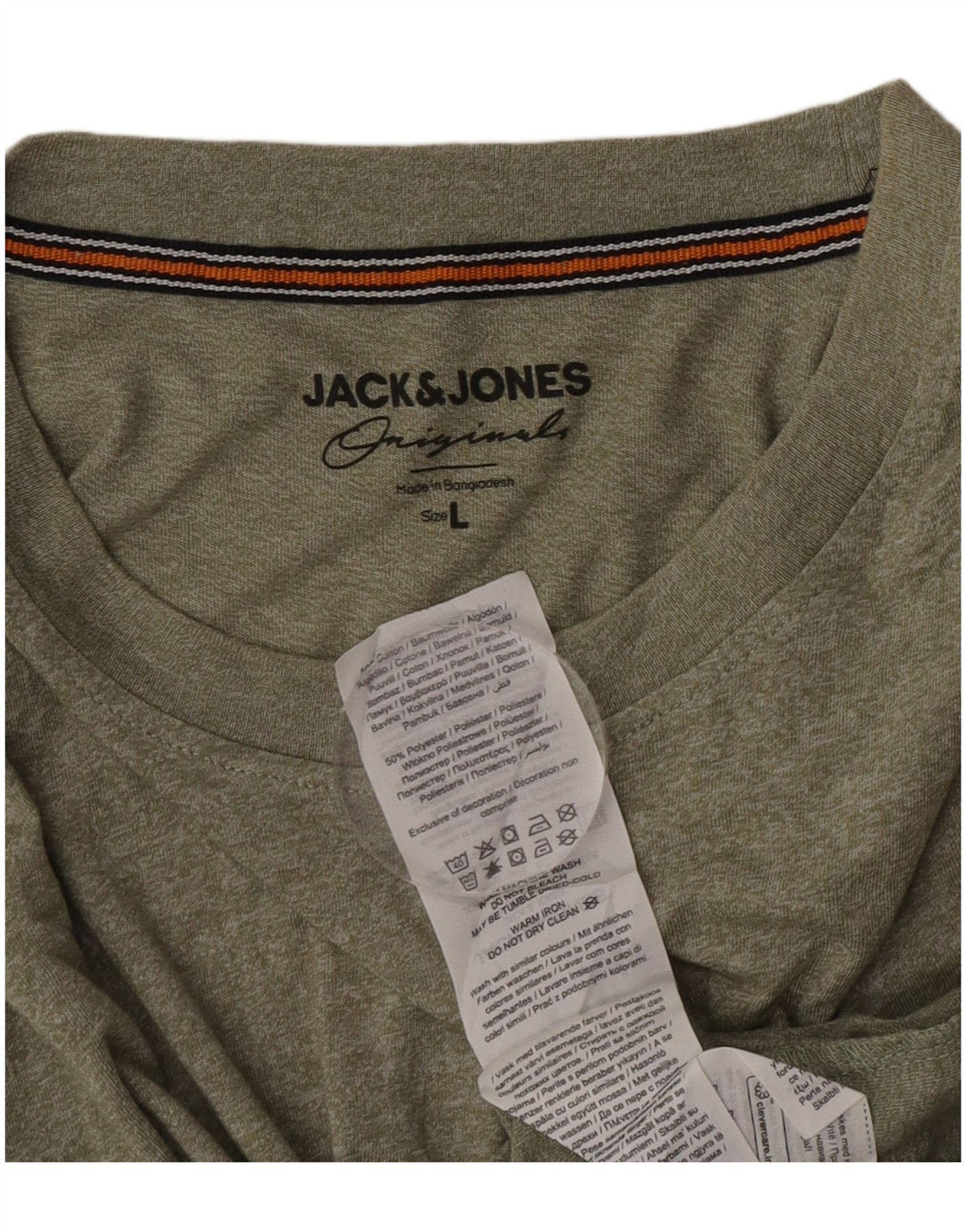 T-shirt męski Jack & Jones, duży, bawełniany khaki