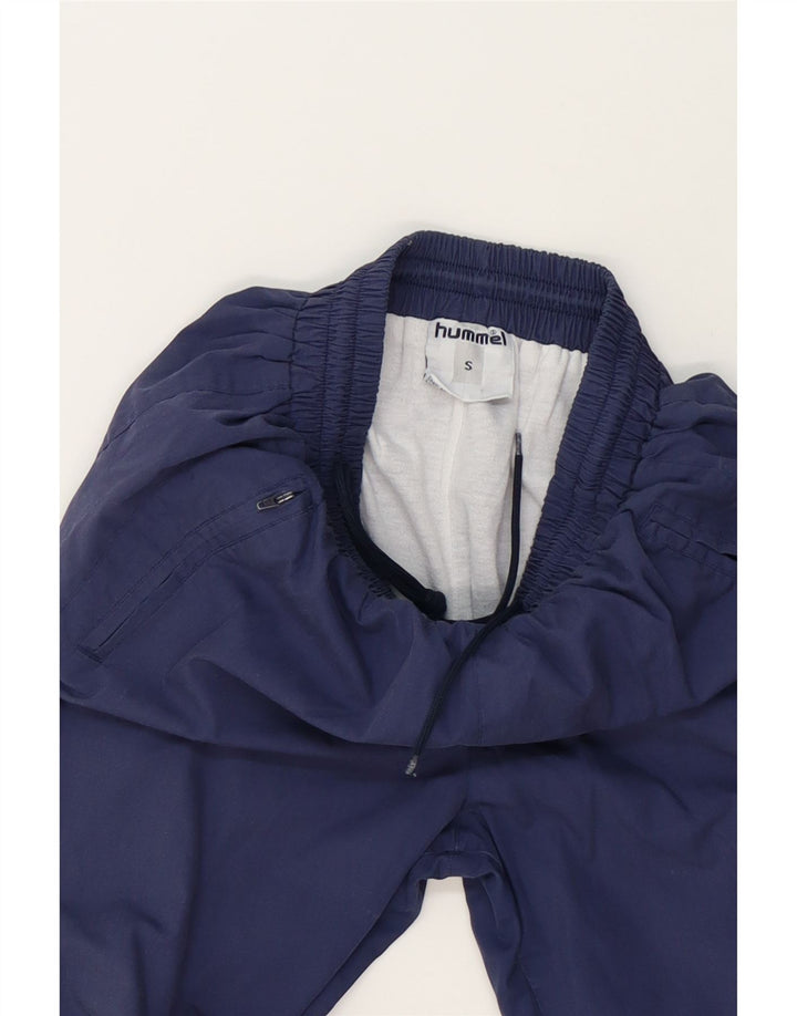HUMMEL Mens Tracksuit Trousers Joggers Small  Blue Colourblock Polyester Vintage Hummel and Second-Hand Hummel from Messina Hembry 