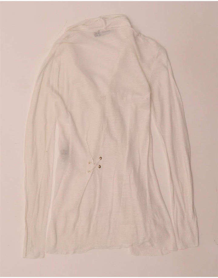 Damski sweter rozpinany Max & Co. UK 8 Small White Linen