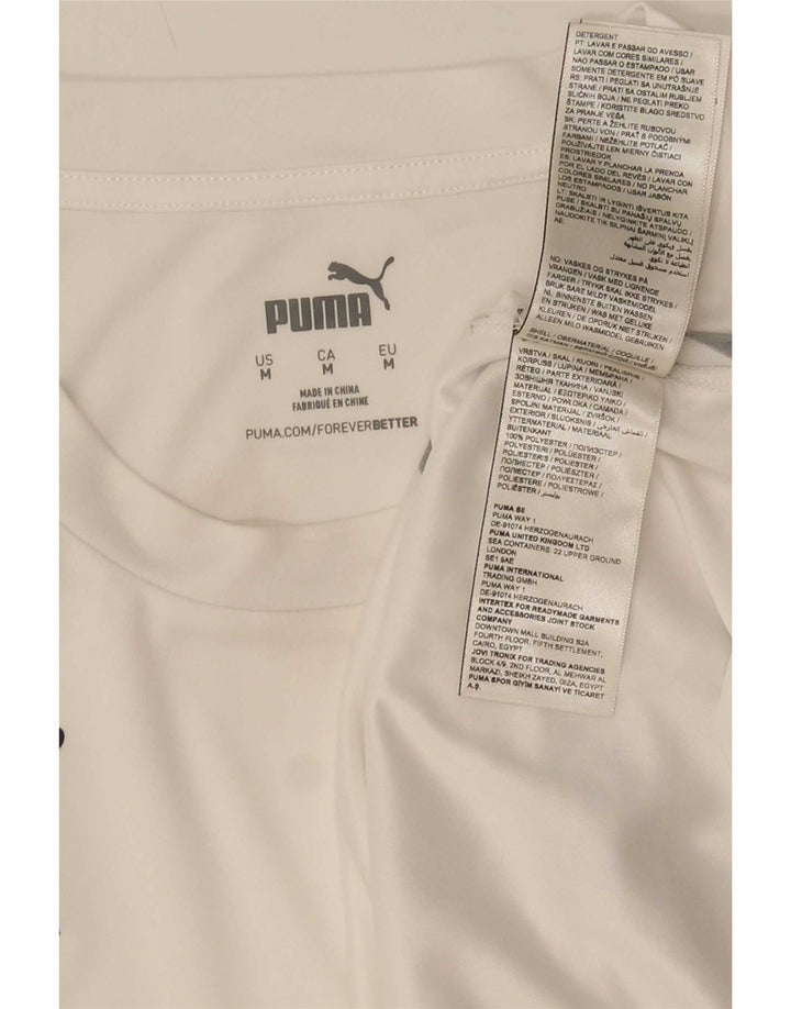Męska koszulka z grafiką Puma Deutshland Top, średnia, biała, poliestrowa, sportowa