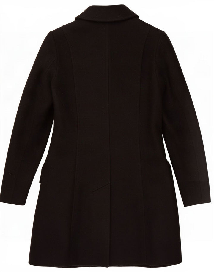 Płaszcz damski Benetton UK 6 XS, czarna wełna