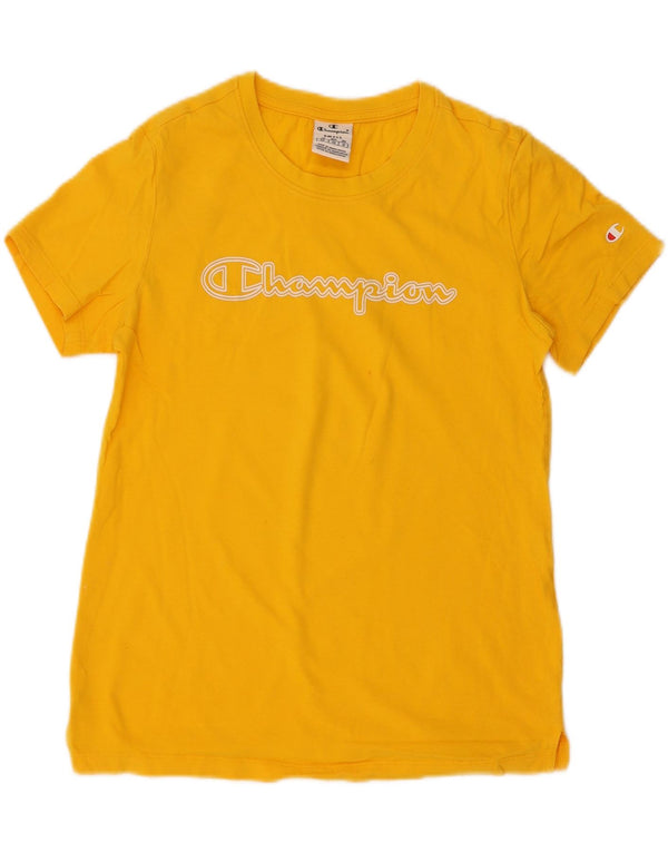 Damska koszulka graficzna Champion Top UK 10 Small Yellow