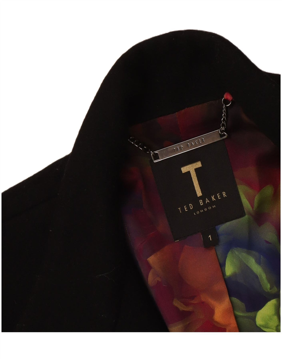 Damski płaszcz oversize Ted Baker, rozmiar 1, XS, czarny