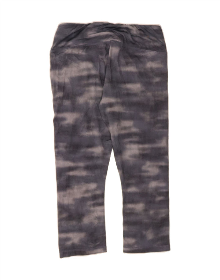 REEBOK Womens Capri Leggings UK 12 Medium  Grey Tie Dye Vintage Reebok and Second-Hand Reebok from Messina Hembry 
