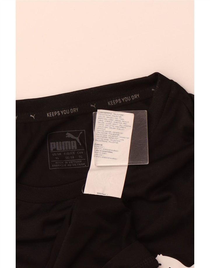 Męska koszulka PUMA Top XL, czarny poliester