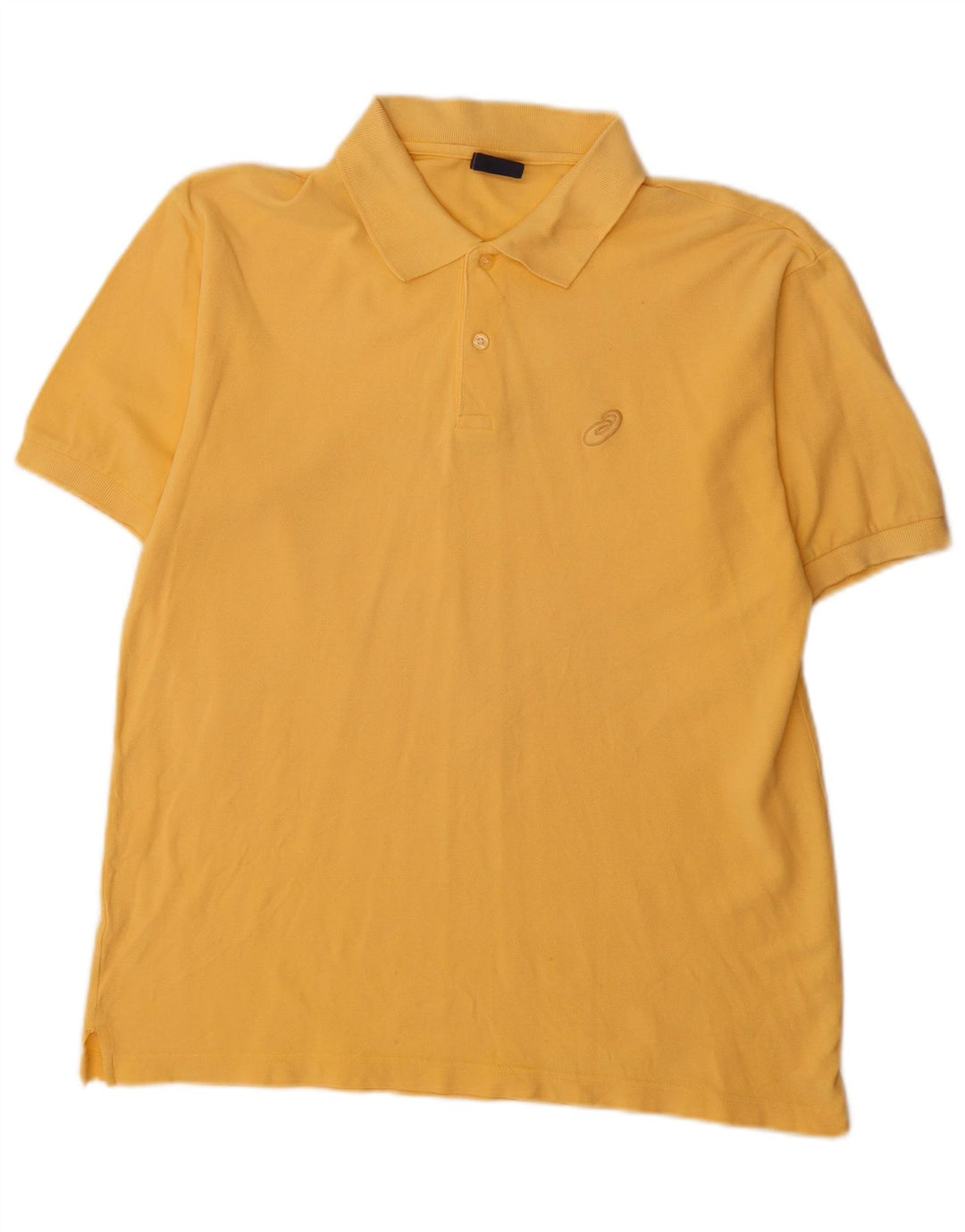 Męska koszulka polo Asics, średnia żółta bawełna