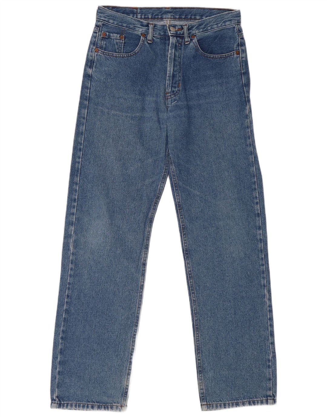 Damskie jeansy Levi's 501 Straight W32 L30 Niebieskie bawełniane