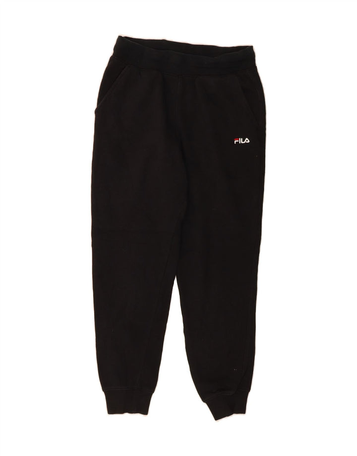 FILA Mens Tracksuit Trousers Joggers Small  Black Cotton Vintage Fila and Second-Hand Fila from Messina Hembry 