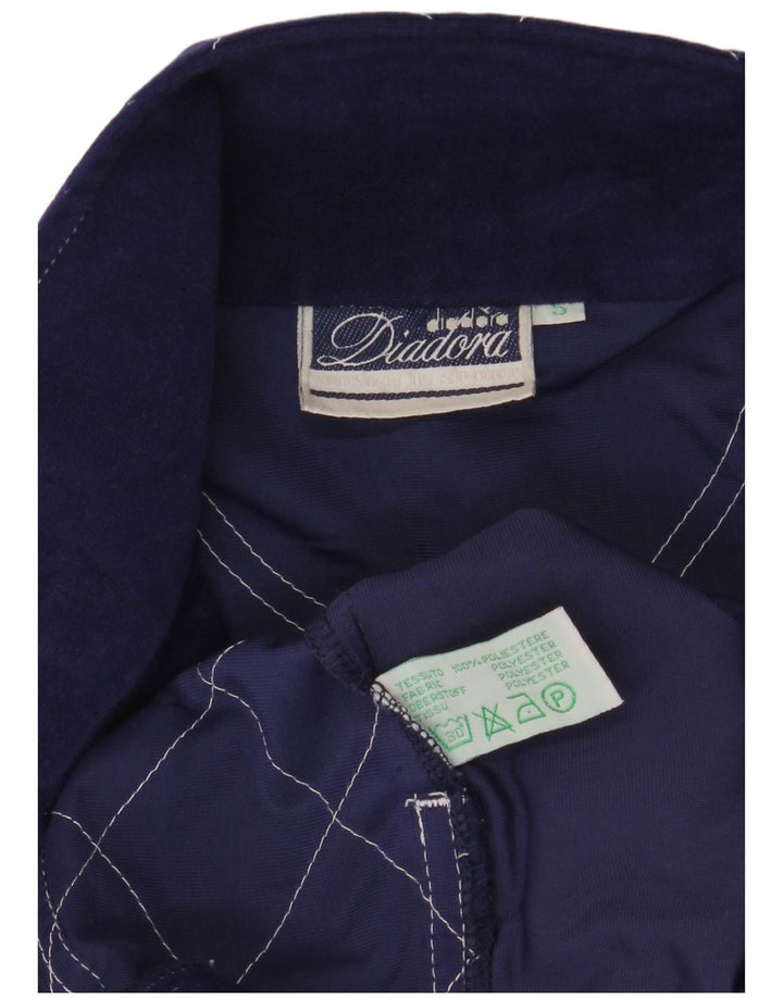 Diadora Męska graficzna graficzna bluza dresowa, mała niebieska, poliestrowa