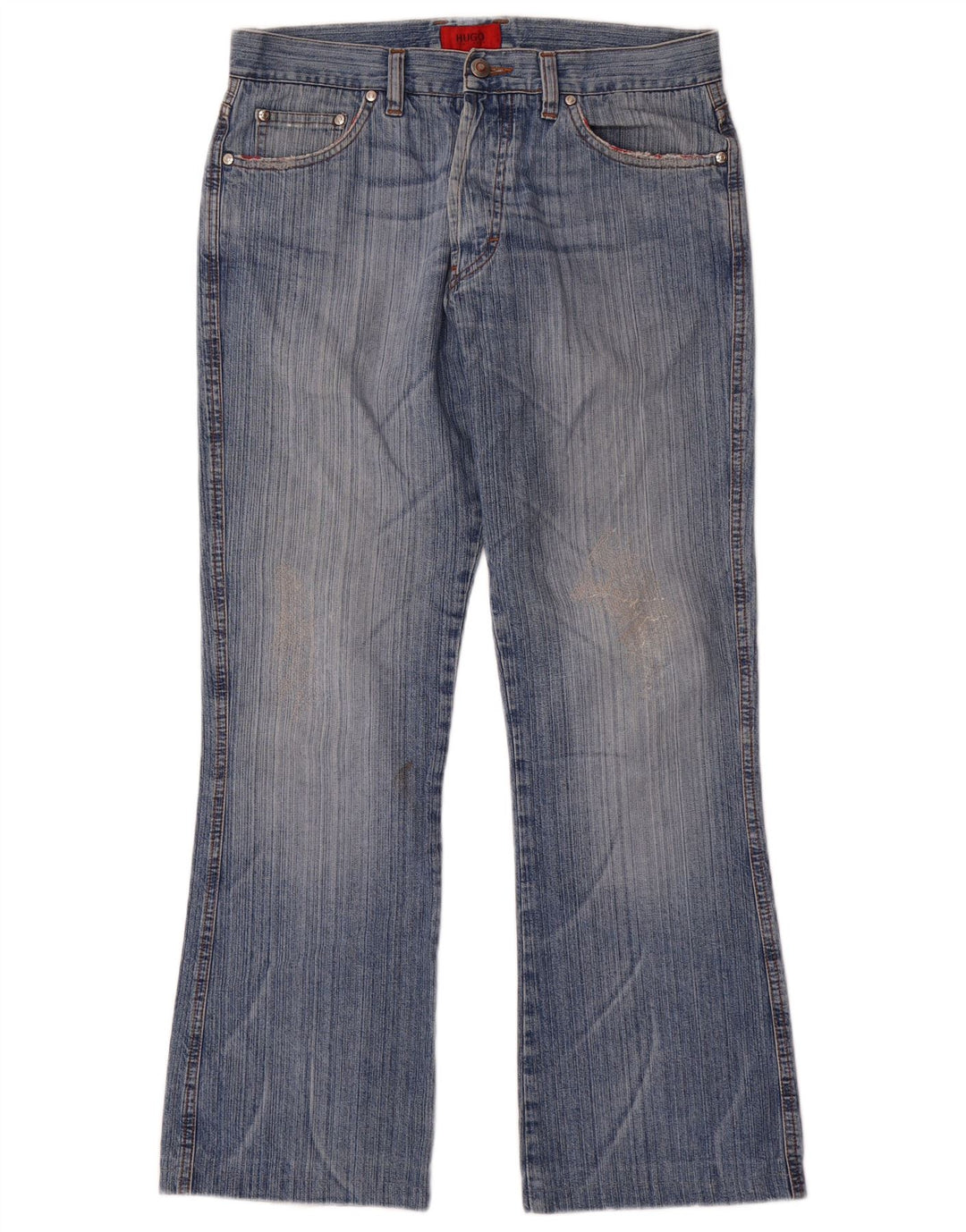 Męskie jeansy Bootcut HUGO BOSS W34 L30 Niebieskie bawełniane