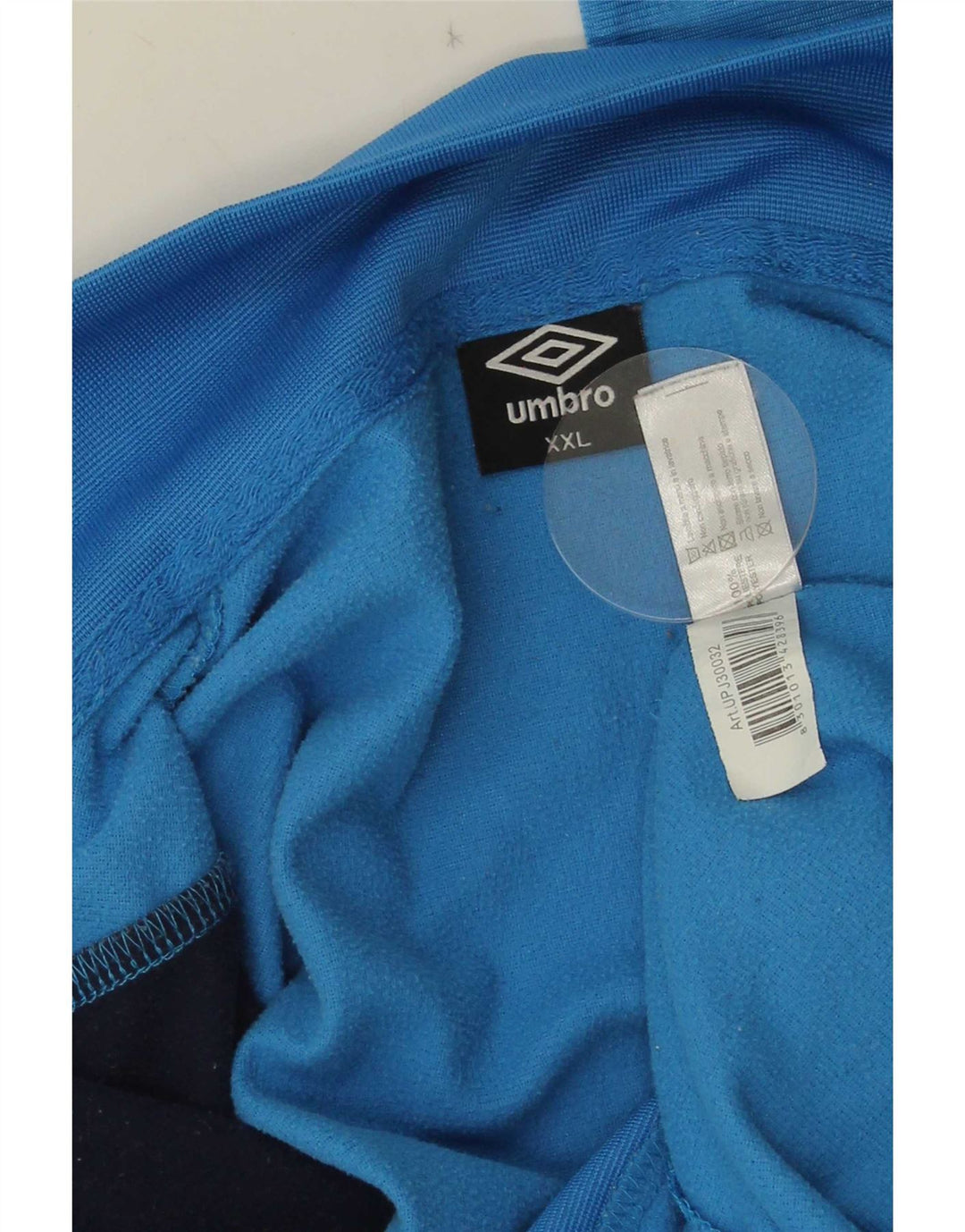 Męska kurtka dresowa Umbro 2XL Niebieski poliester z blokami kolorów
