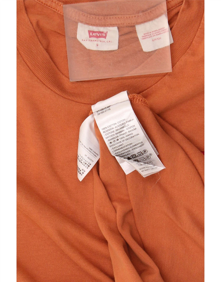 Męska koszulka Levi's Top, mała, pomarańczowa, bawełniana