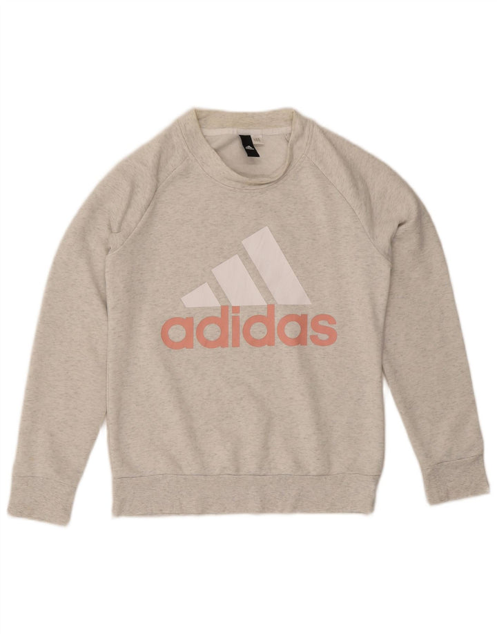 Damska bluza Adidas Graphic Jumper UK 8 Small Grey Flecked