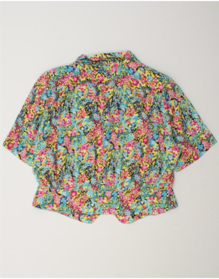 LORENA Womens Short Sleeve Shirt Blouse IT 52 2XL Multicoloured Floral Vintage Lorena and Second-Hand Lorena from Messina Hembry 