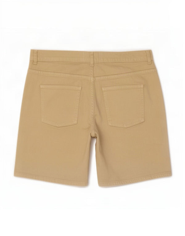 Fat Face Womens Denim Shorts UK 10 Small W30 Beige Cotton