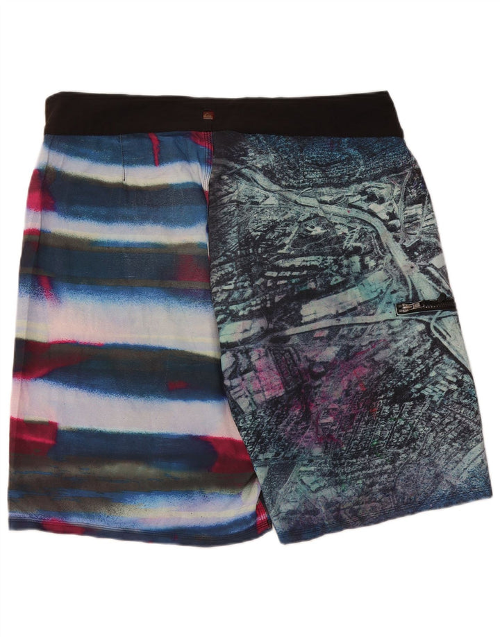 Męskie spodenki kąpielowe QUIKSILVER, duży, wielobarwny poliester z blokami kolorów