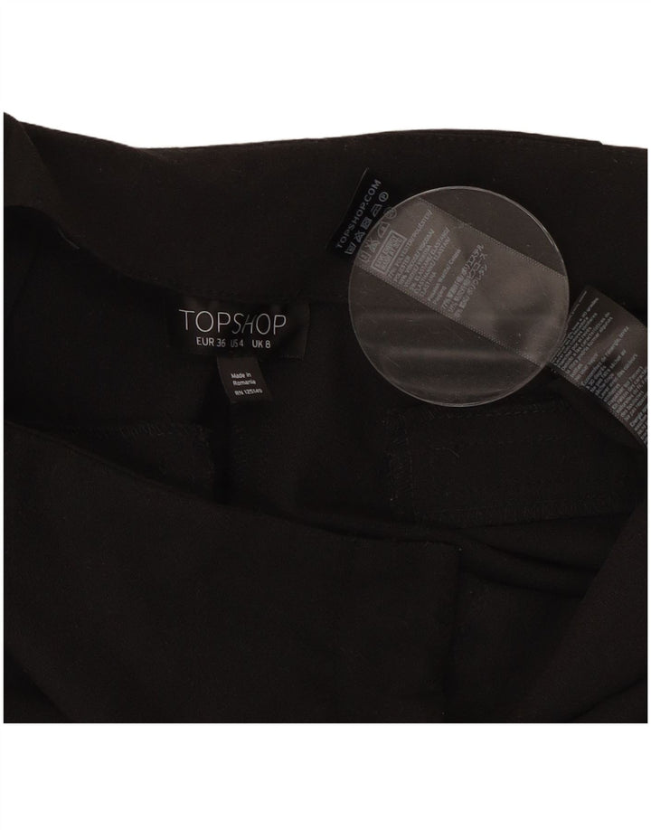 Damskie spodnie Capri Topshop UK 8 Small W27 L22 Czarny poliester