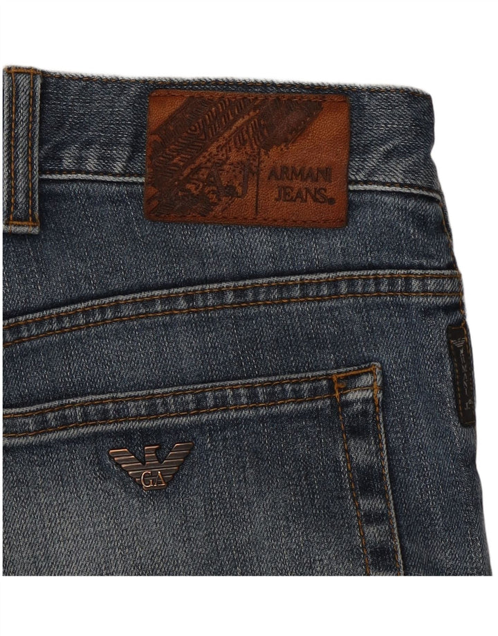 Damskie jeansy Armani Slim W32 L29 Niebieskie