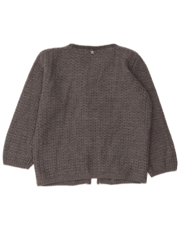 Sweter damski Trussardi Jeans z krótkim rękawem 3/4, UK 12, średni szary