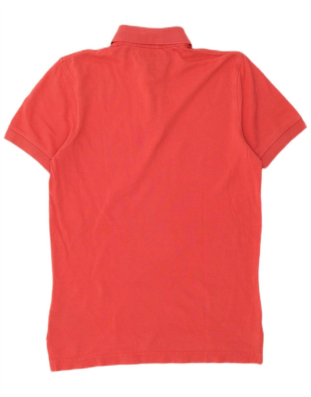 Męska koszulka polo Tommy Hilfiger, mała, czerwona, bawełniana