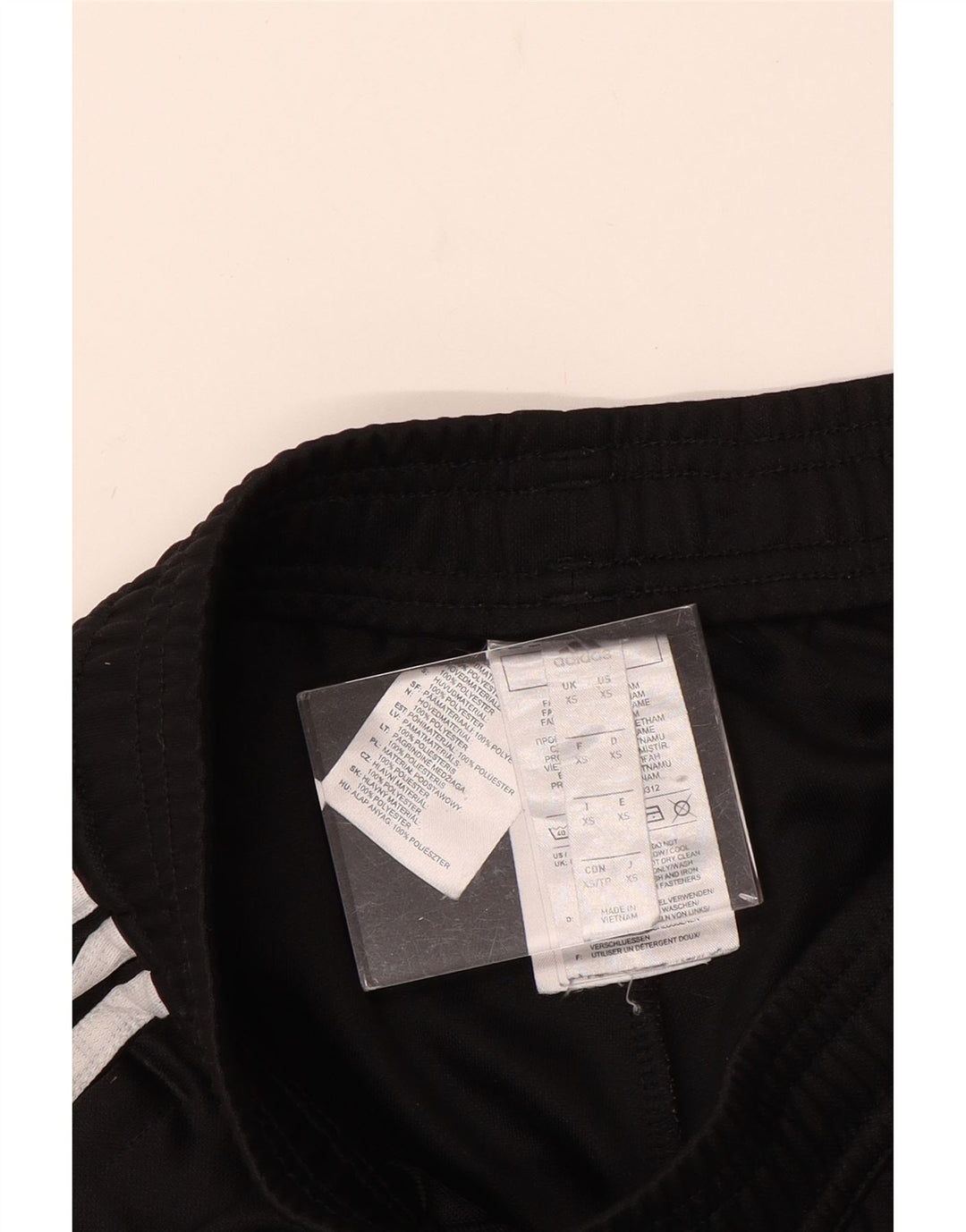 Damskie spodnie dresowe ADIDAS UK 6 XS, czarny poliester