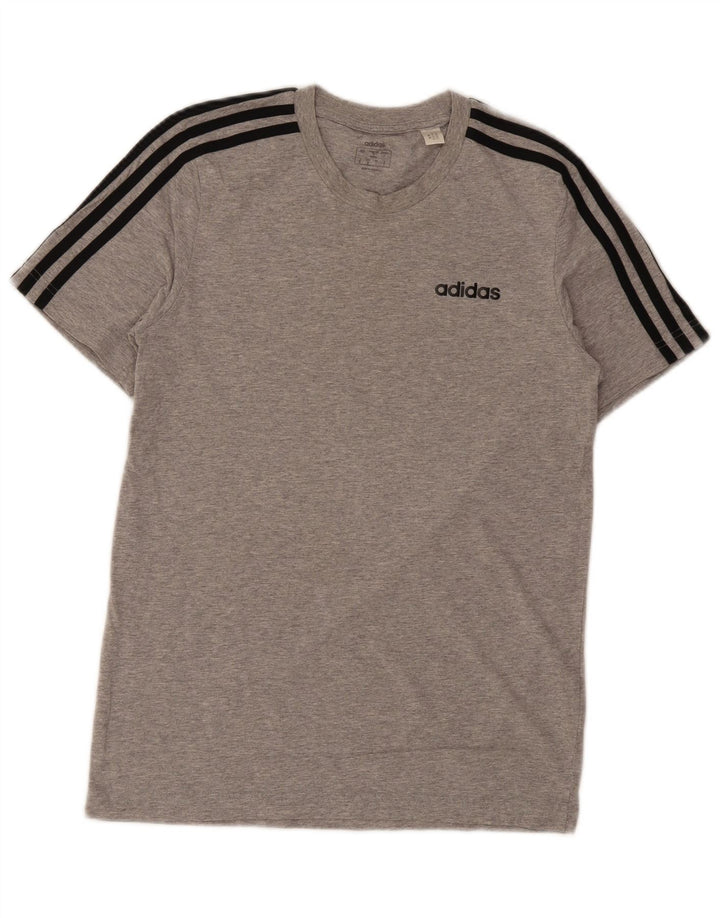 Adidas Męska Koszulka Top Mała Szara Bawełna