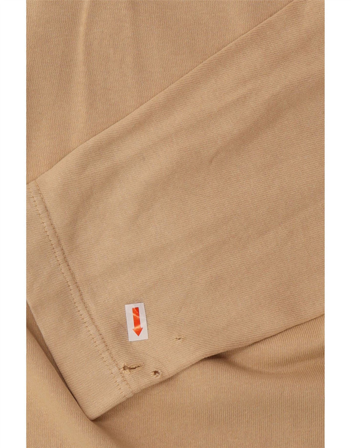 NORTH SAILS Mens Long Sleeve Polo Shirt Large Beige Cotton