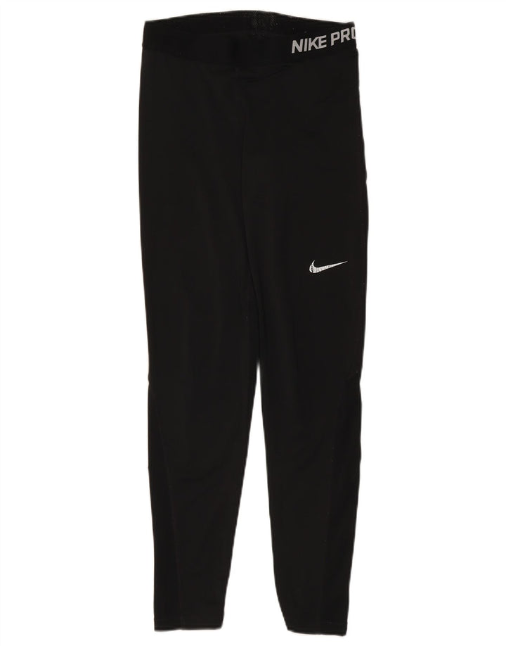 Damskie legginsy Nike Dri Fit Graphic UK 14, średnie czarne