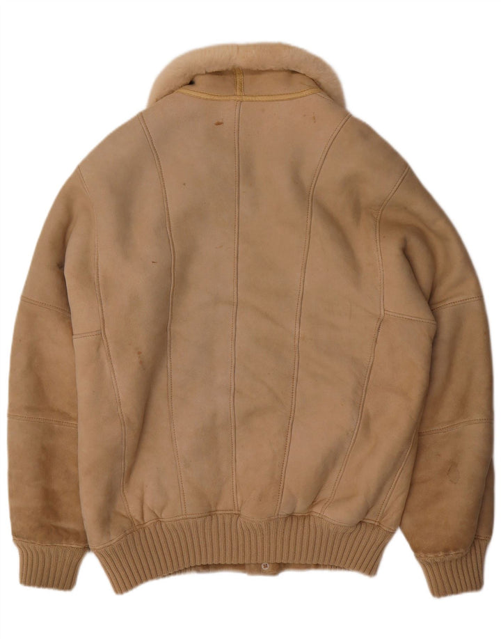 Męska kurtka Sherpa VINTAGE IT 56 3XL beżowa wełna