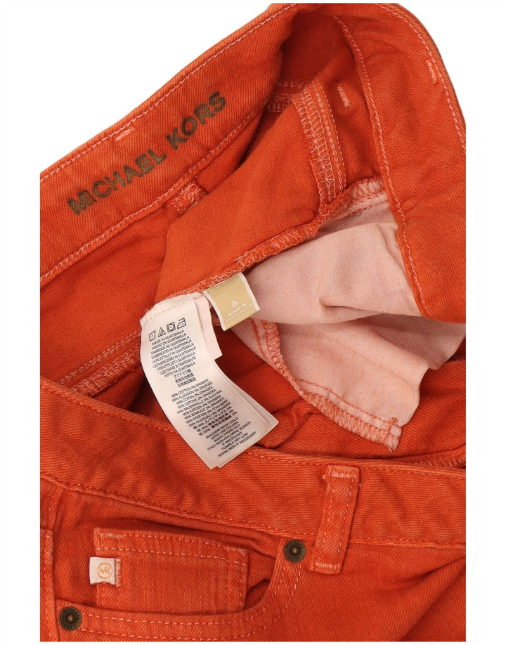 Damskie jeansy Michael Kors US 6 Medium W34 L32 Pomarańczowa bawełna