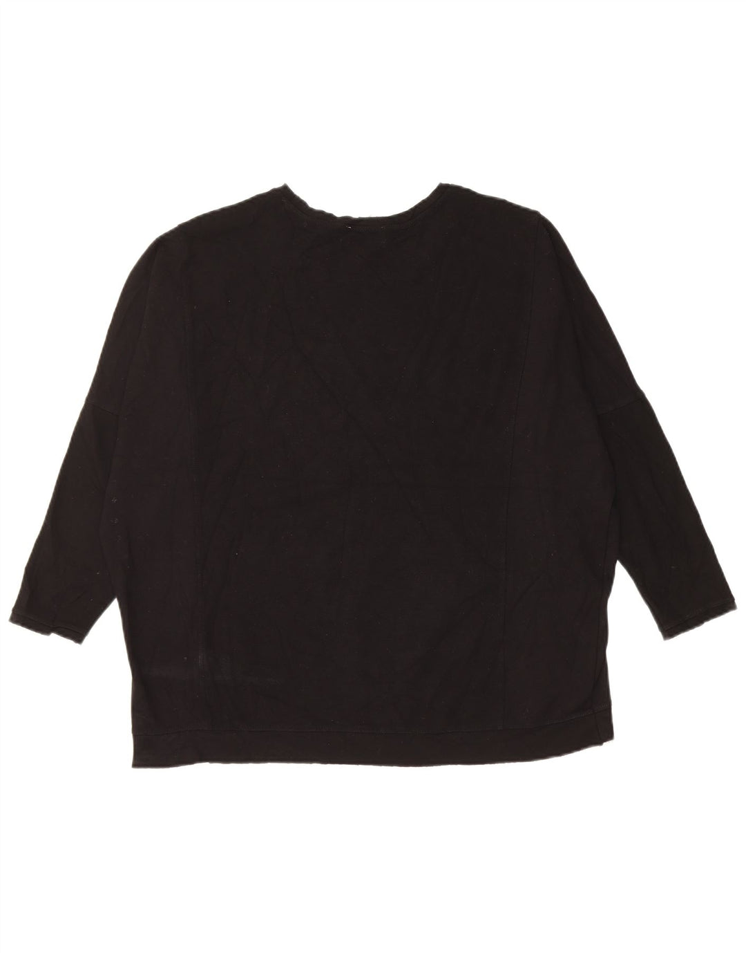 Damski sweter oversize z rękawem 3/4 Zara UK 14, średni czarny