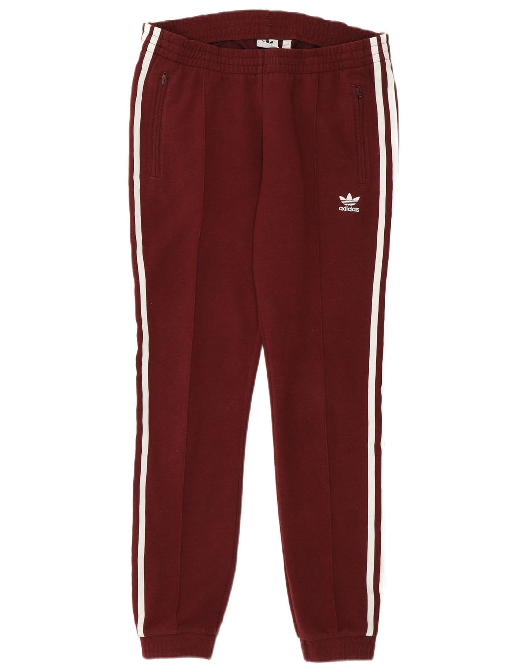 Damskie spodnie dresowe Adidas Joggers UK 10 Mały bordowy poliester