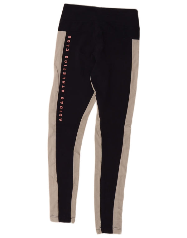 Damskie legginsy Adidas Graphic UK 4 XS w kolorze granatowym