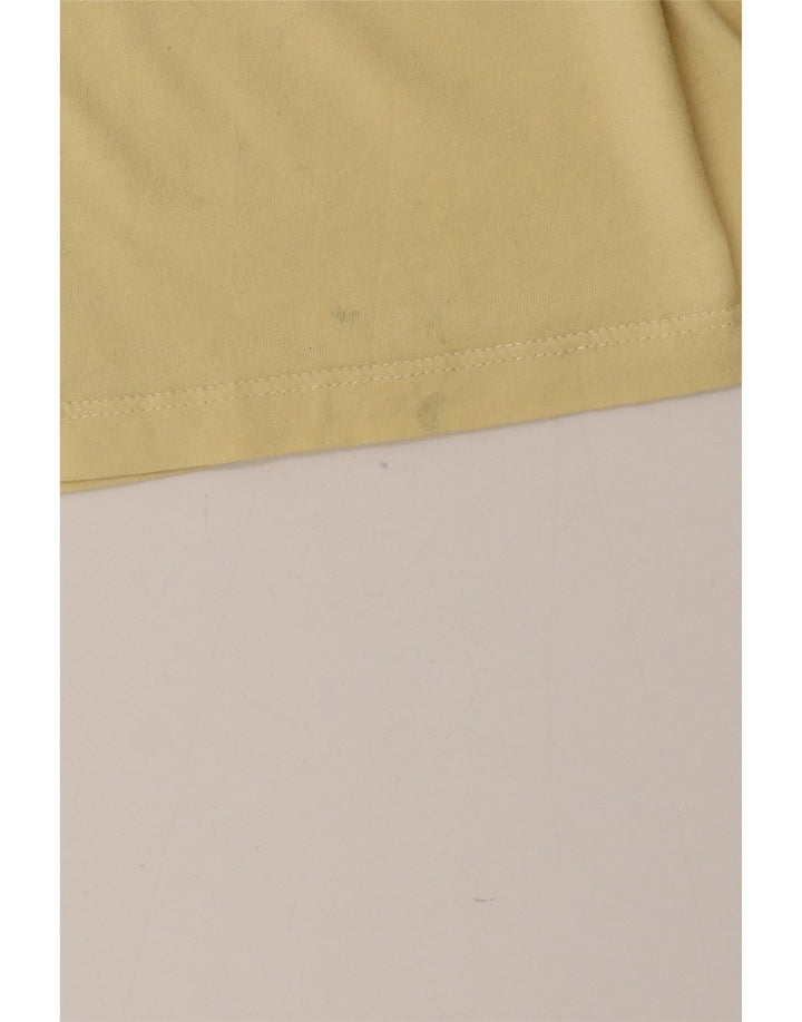 T-shirt męski Reiss, średni żółty bawełniany