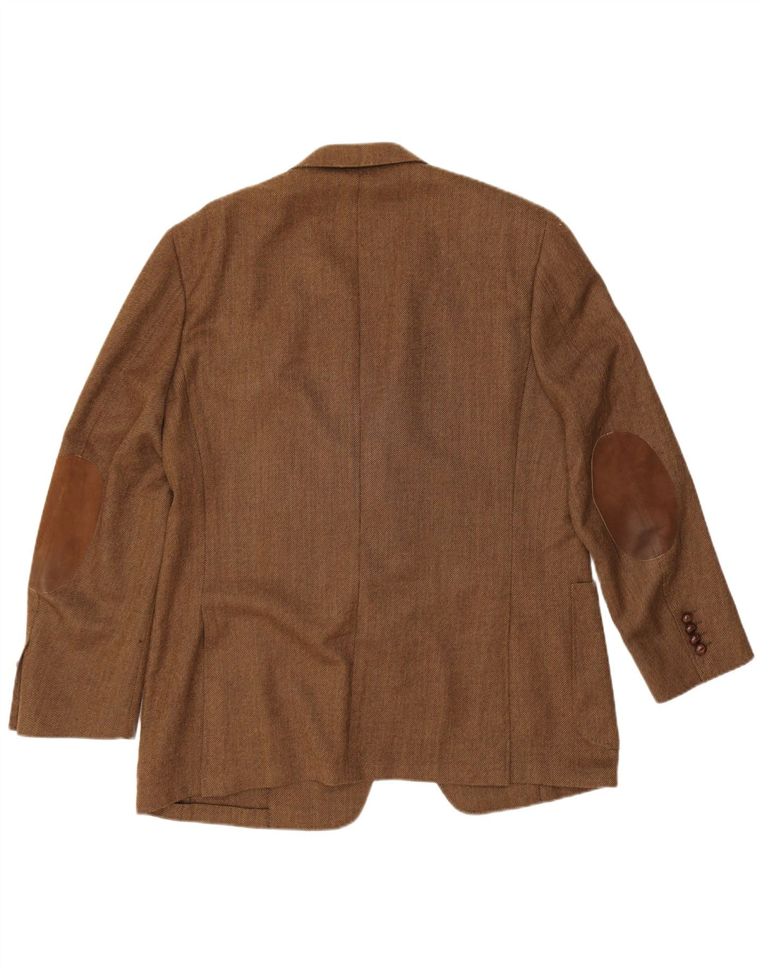 Męska marynarka zapinana na 3 guziki Canali IT 54 2XL Brązowa wełna dziewicza