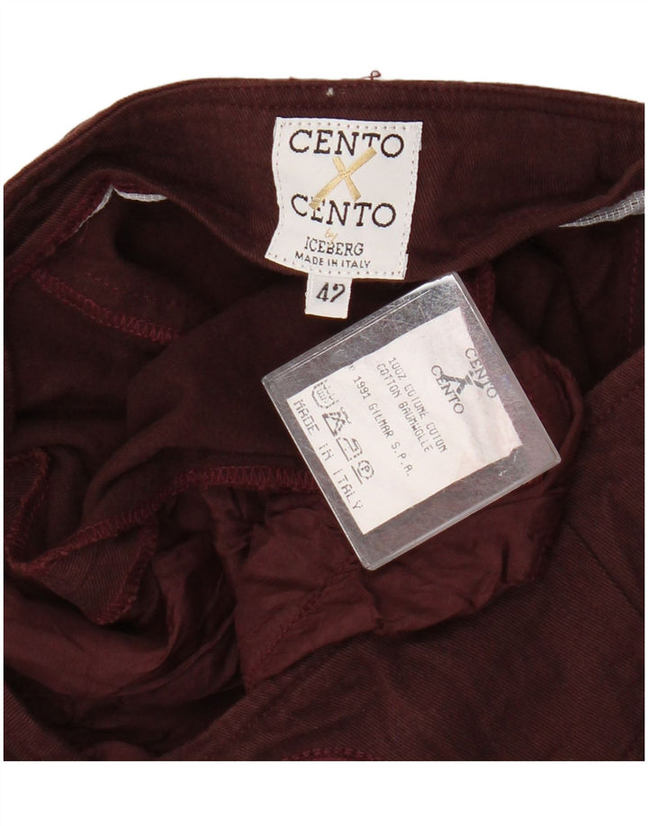 Damska spódnica Iceberg Cento / Cento w kształcie litery A IT 42 Medium W26 Burgundia
