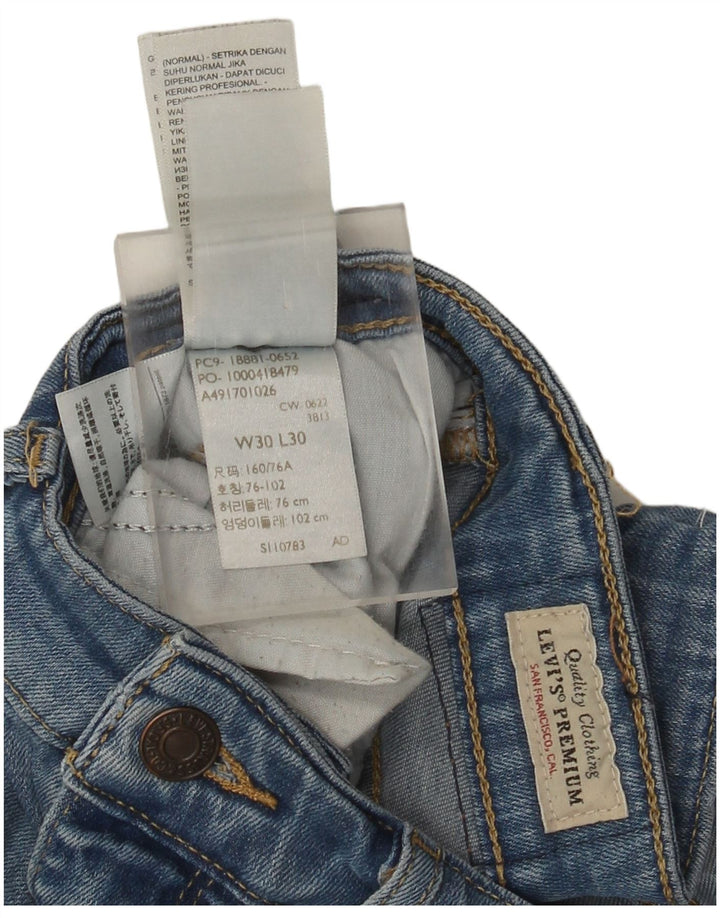 Damskie jeansy Levi's 711 Skinny W30 L30 Niebieski Lyocell