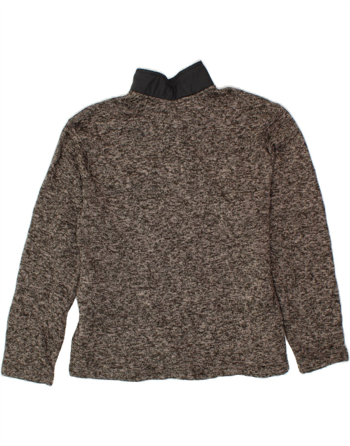 EDDIE BAUER Mens Zip Neck Sweatshirt Jumper XL Grey Polyester Vintage Eddie Bauer and Second-Hand Eddie Bauer from Messina Hembry 