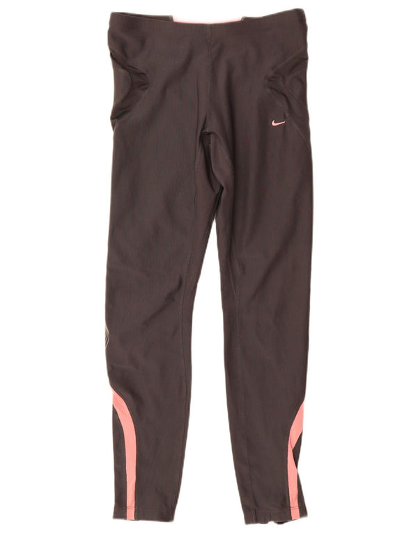 Damskie legginsy Nike Dri Fit UK 10/12 w kolorze średnioszarym