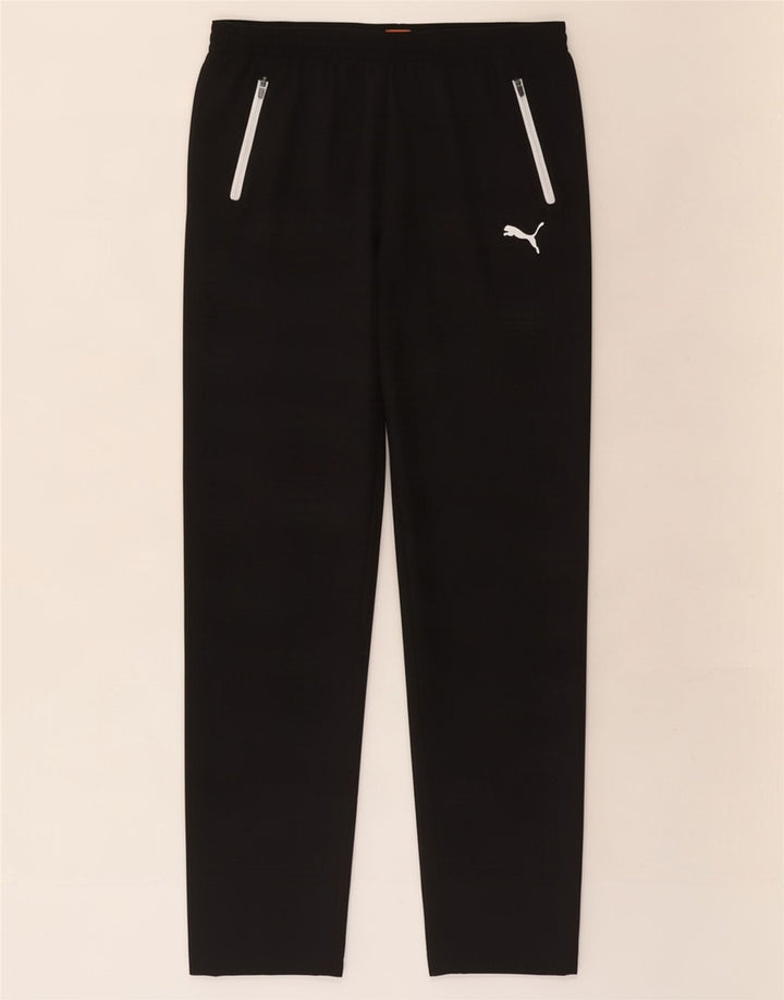 Damskie spodnie dresowe Puma UK 14, duże, czarne, poliestrowe
