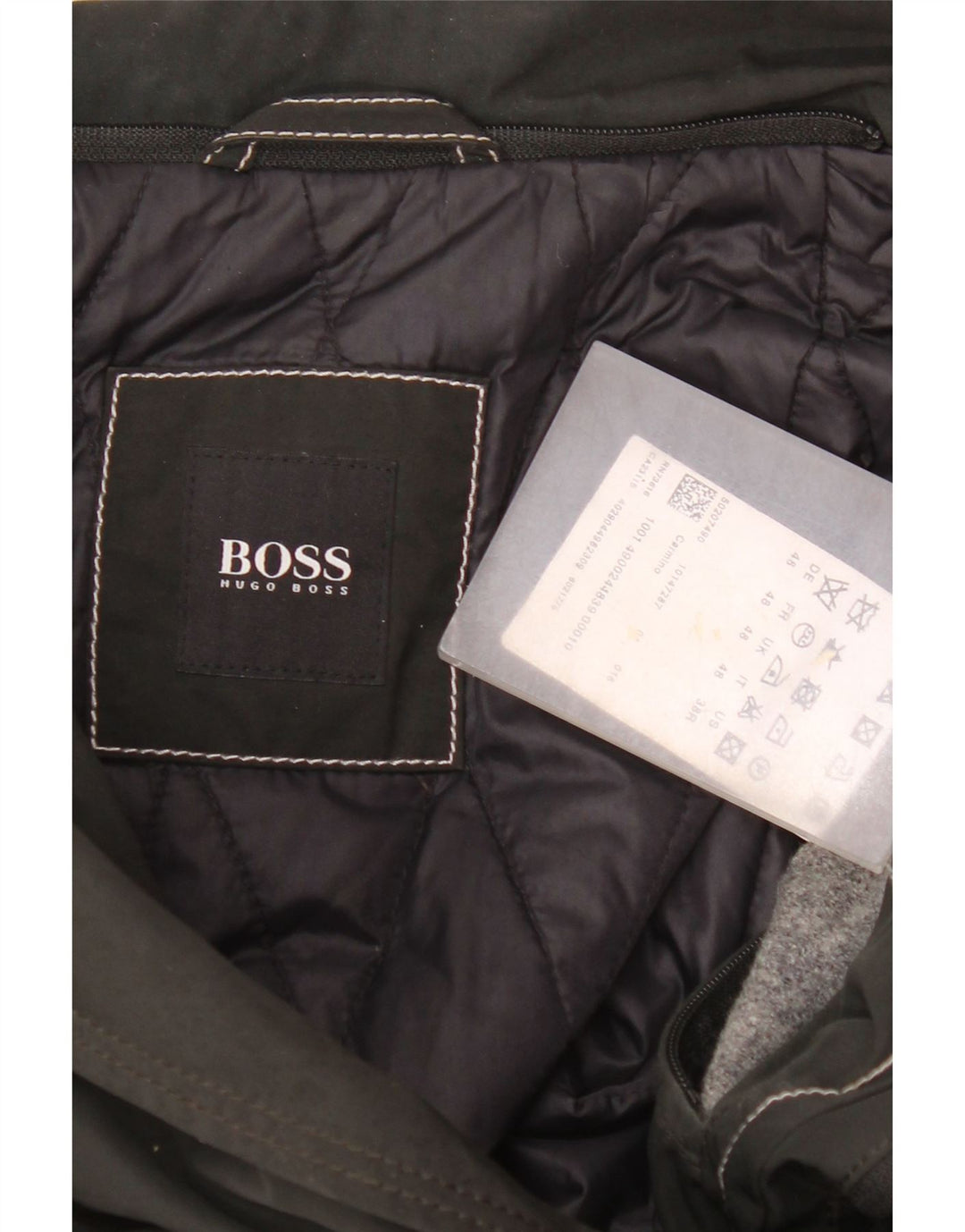 Męska kurtka użytkowa Hugo Boss EU 48, średni czarny poliester