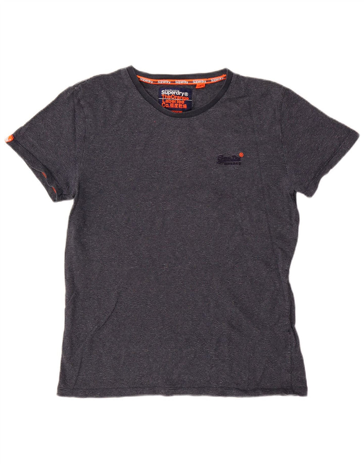 Męski T-shirt Superdry, duży, granatowy, bawełniany